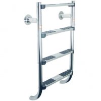 Лестница Split без поручней 3 ступени + 1 предохран.ступень (нерж.ст., ступени люкс) AISI-316