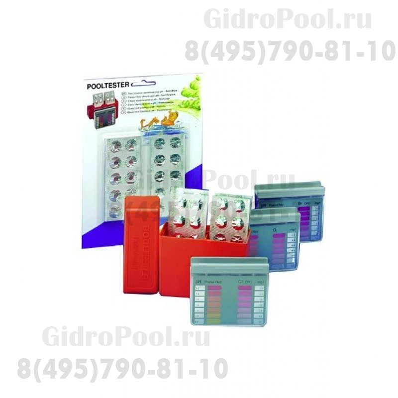 Тестер О2/рН, Poolitester Lovibond (комп.O2 -20шт.+Phenol Red-20шт.)