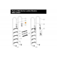 Накладка из нерж.стали для лестницы AISI-304 Emaux 03016046