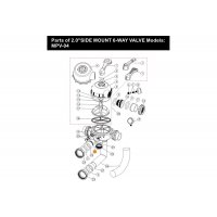 Прокладка-кольцо муфты верхнего соединения 6-ти поз. вентиля 2