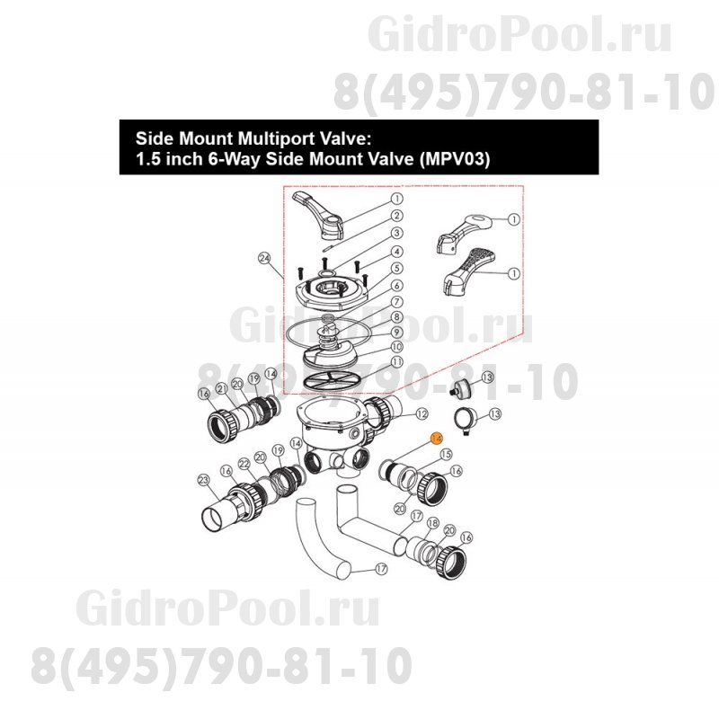Прокл.-кольцо муфты верхн.соед. 6-ти поз.вент.(1 1/2