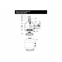 Диффузор фильтра (бок.подсоед.) S900Emaux (89011210/E011106)