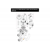 Адаптер муфты соединения 6-ти поз. вентиля (2' ') с фильтром Emaux (01171035)