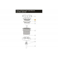Крышка прозрачная корпуса прожектора LED-P50 Emaux 01041019