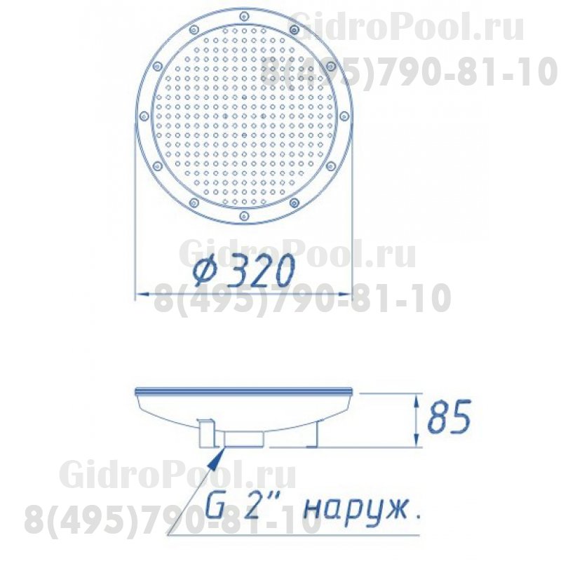 ПЛАТО АЭРОМАССАЖНОЕ D=340мм