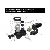 Прокладка-кольцо аппарата направления насоса UPH Emaux 111010055