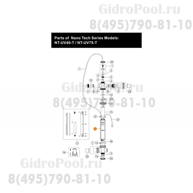 Блок питания установки ультрафиолетовой Emaux Nano Tech UV40T Е130410