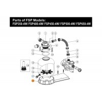 Платформа общая для бочки фильтра Emaux FSP400-4W- FSP650-4W (01111053)