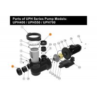 Гайка муфты d90 насоса UPH Emaux 420228563