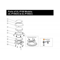 Комплект установ. к прожектору Emaux (Opus) LED P-100 (пленка) 89044501/Е040202