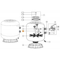 Фиксатор трубы диффузора с трубой коллектора фильтра S700-S1200 Emaux (01101065/01111090/4110000990)