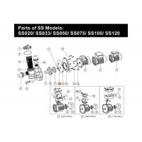 Винт M8х16 крепления двиг. к задней крышке помпы насоса SS в компл.с упл.кольцом 89022403/E022402