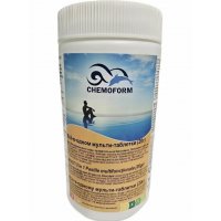 Многофункциональные 3 в 1 медленнорастворимые стаб. таблетки хлора 80%, 20гр., 5 кг