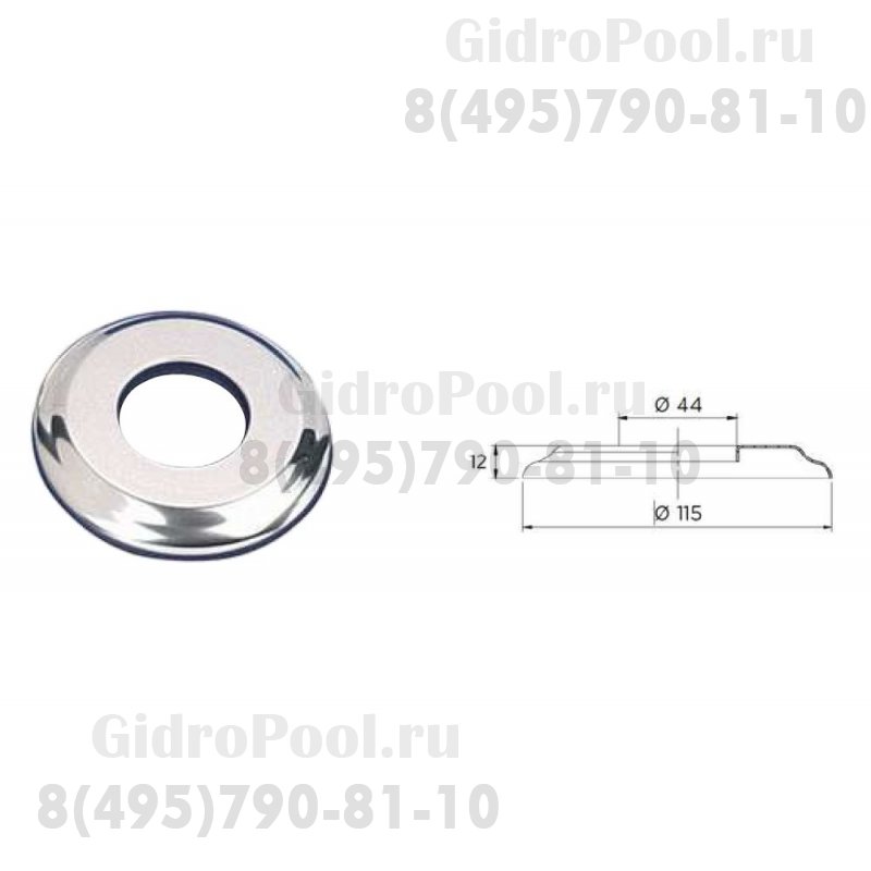 Накладка из нерж.стали для лестницы AISI-304 Kripsol RLAD0007.00R