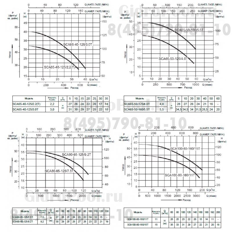 Насос нерж.ст. (7,5кВт 380B 108 м3/ч h 20м в.ст.) Mayer Schwimmbad LX SCA80-65-125/7.5T