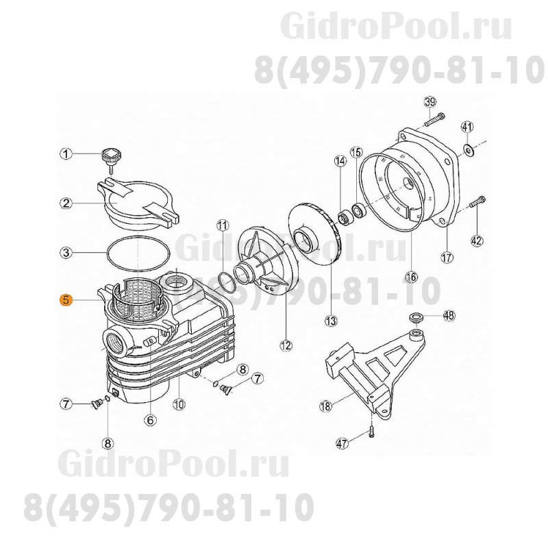 Фильтр грубой очистки насоса OK Kripsol ROK 050.A/RBH0003.01R/RPUM0005.01R