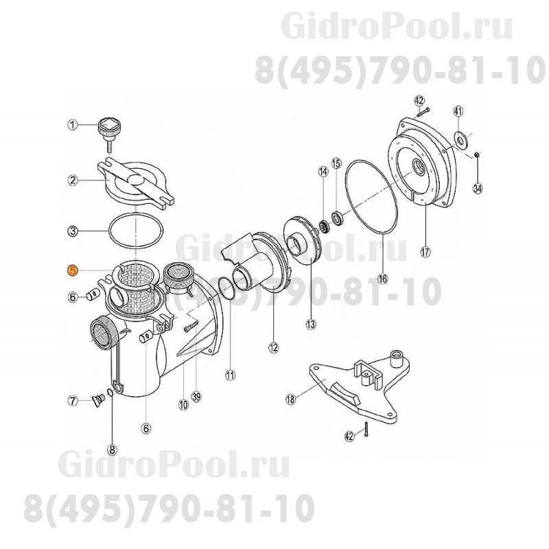 Фильтр грубой очистки насоса NK Kripsol RNK050.A//RBH0003.00R/RPUM0005.00R