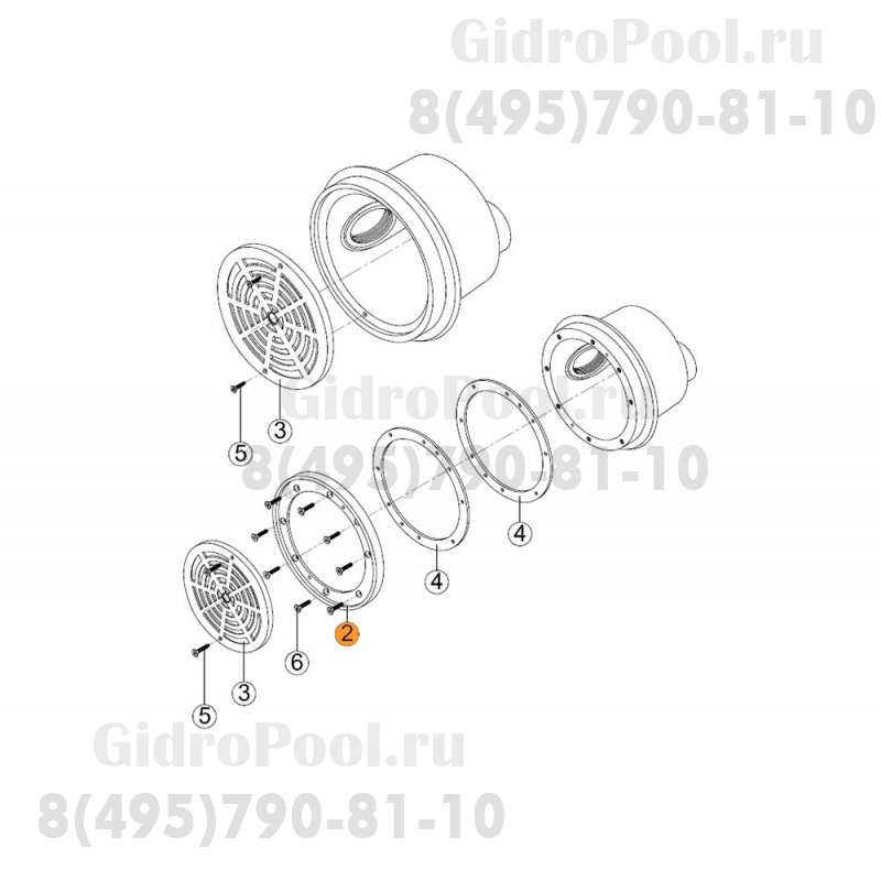 Фланец-кольцо донного слива SRPL Kripsol RRP 020.A/RDRP0002.00R