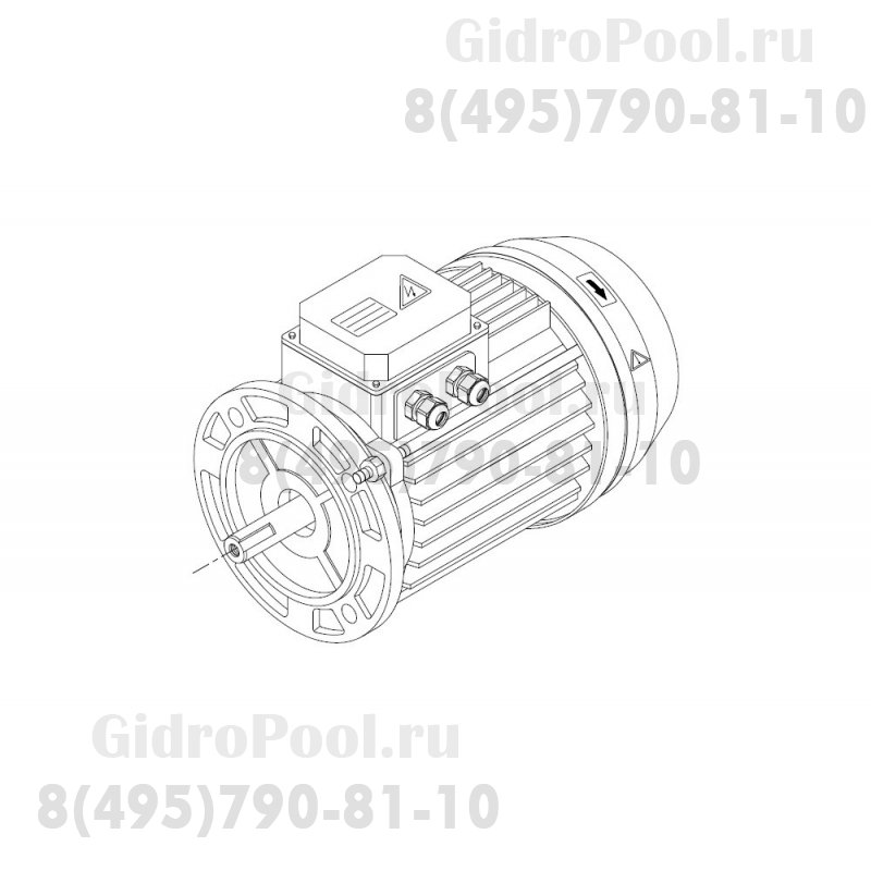Двигатель к насосу KA/KAP-300 (220В) Kripsol 5043.A//RBM0040.21R/RMOT5040.21R