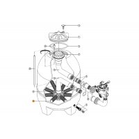 Сепаратор фильтра BL, BR, AK, SSB (900) (на защелках) Kripsol L320мм RFD0115.00R/RRFI0008.03R