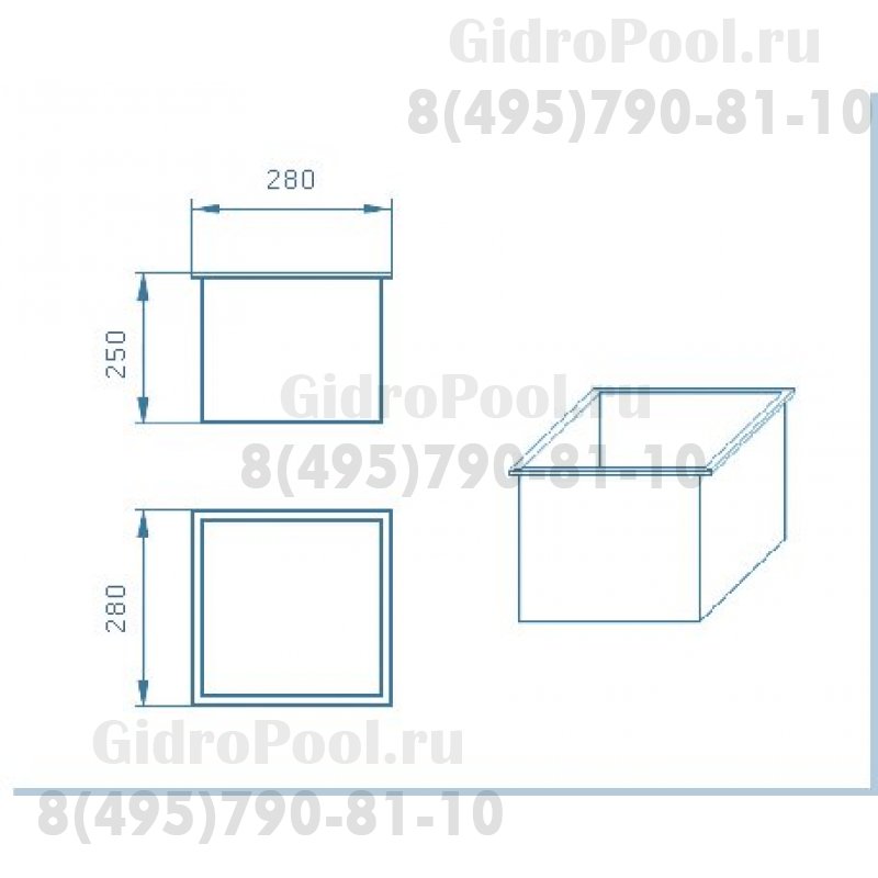 ВСТАВКА ДЛЯ СКИММЕРА 25л (H=250мм)