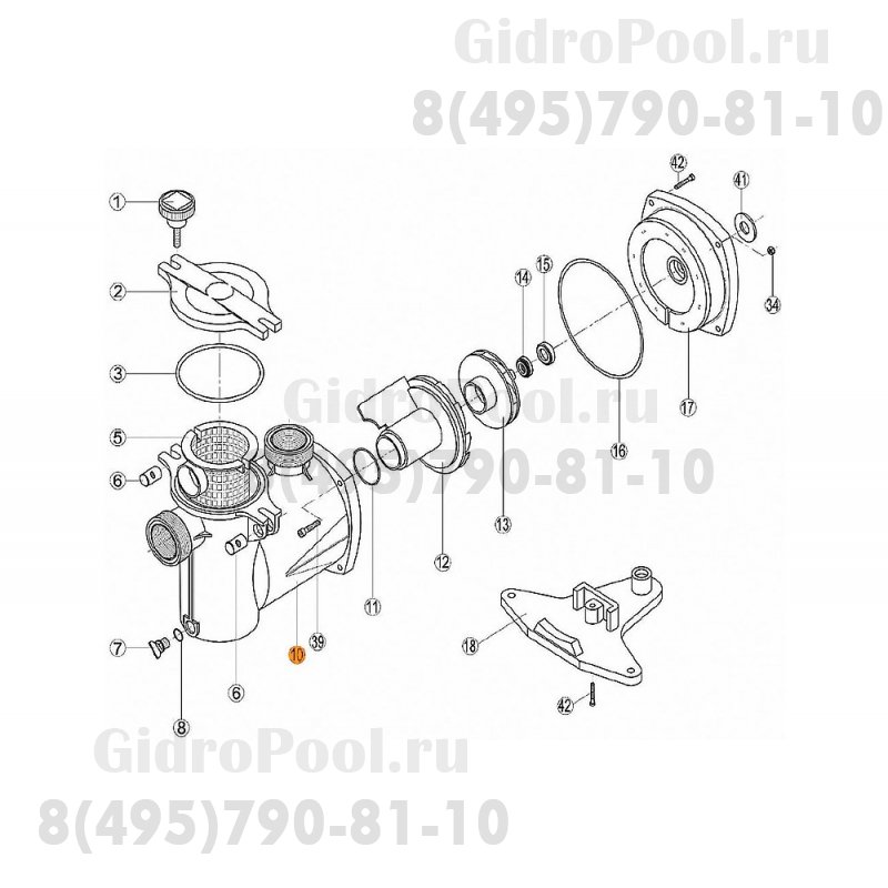 Корпус насоса NK Kripsol RNK 100.A/RBH0010.00R/RPUM0010.00R