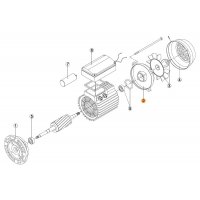 Крышка задняя эл.двигателя насоса KA/KAP-250,300,350,450 (МЕС -90) Kripsol (7304.A/RBM1020.42R)