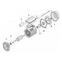 Крышка задняя эл.двигателя насоса OK-100 (МЕС -71) Kripsol (7302.A/RBM1020.23R/RMOT0002.02R)