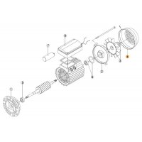 Кожух (металл) вентилятора насоса Kripton KRF-1250 (MEC-132)Kripsol RBM1040.72R