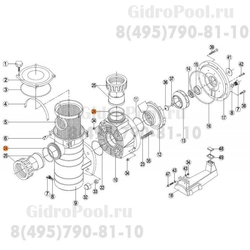 Прокладка-кольцо муфты насоса KA,KAP Kripsol RKA 240.A