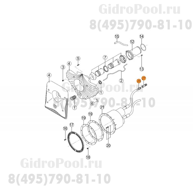 Фильтр очистки воздуха противотока HIDROJET RCC 027.A/RUSS2627.00R