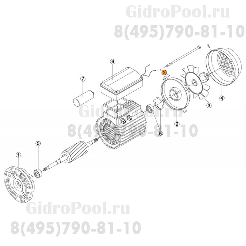 Болт стяжной эл.двигателя OK, KS