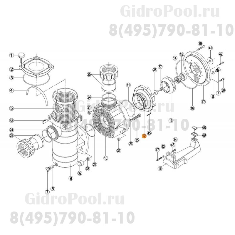 Диффузор насоса KAN-750 Kripsol RKN 120.A/PRUM0012.06R