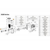 Гайка муфты d63 насоса SGB Mayer Schwimmbad LX A31020011