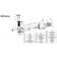 Сальник (компл.) насоса SGM/SGP/SGB/SGE/TDA-200 Mayer Schwimmbad LX F01160132