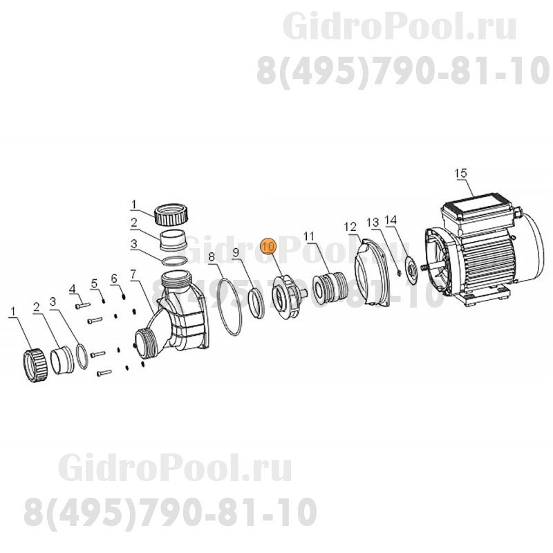 Рабочее колесо насоса WPP100 Mayer Schwimmbad LX A03050428