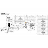 Крышка задняя насоса SGB Mayer Schwimmbad LX A02220110