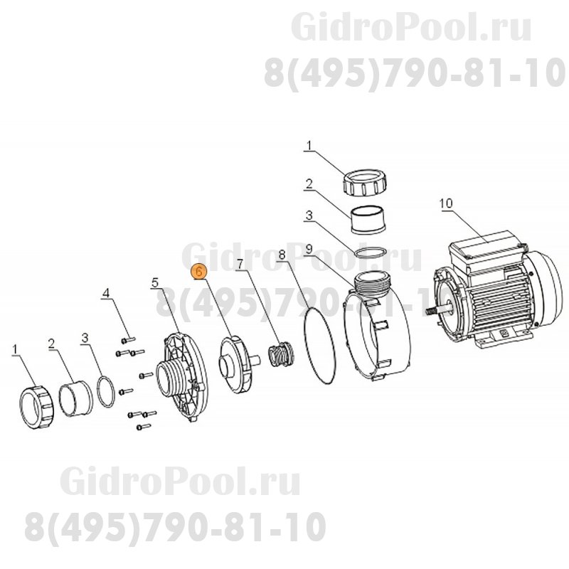 Рабочее колесо насоса WTC200-AB Mayer Schwimmbad LX A03050159