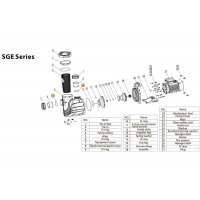 Прокладка-кольцо муфты d90 насоса SGE Mayer Schwimmbad LX F02010108