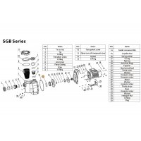 Прокладка-кольцо d85*3.5 аппарата направления насоса SGP/SGB Mayer Schwimmbad LX F02010078
