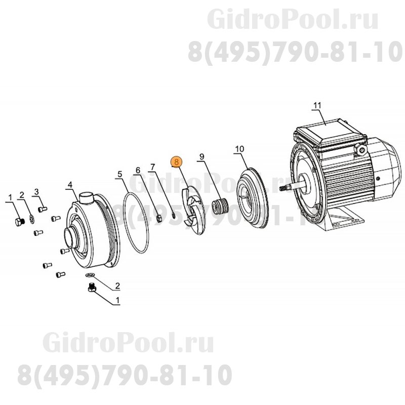 Рабочее колесо насоса DWK150 Mayer Schwimmbad LX A03010048