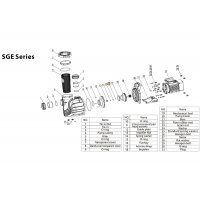 Шпонка рабочего колеса насоса SGM/SGP/SGB/SGE Mayer Schwimmbad LX J62010003