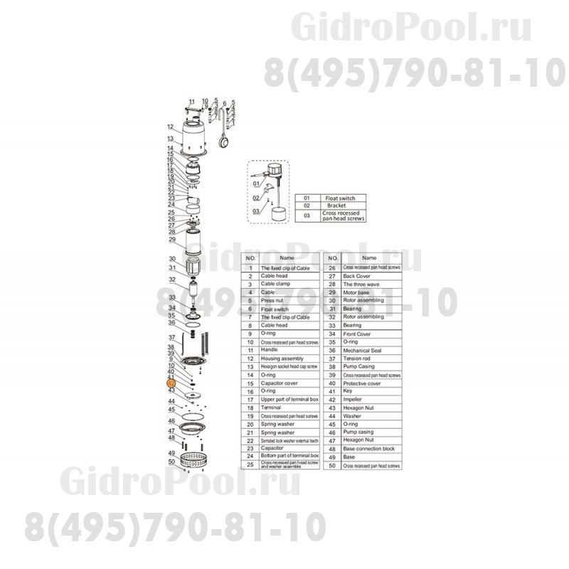 Рабочее колесо насоса QCK150 Mayer Schwimmbad LX A03010273
