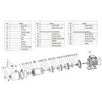 Планка фиксатор аппарата направляющего насоса CMF4-50-H24 Mayer Schwimmbad LX A32010014
