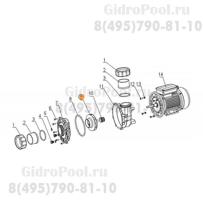 Рабочее колесо насоса SLP/WLP400 Mayer Schwimmbad LX A03070174