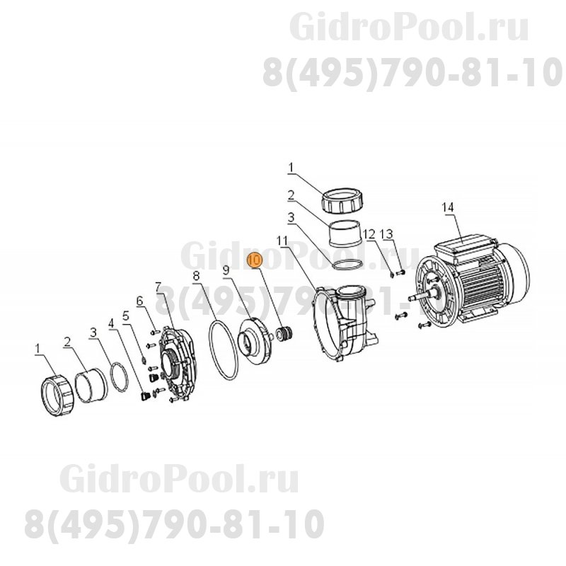 Сальник (компл.) насоса SLP/WLP Mayer Schwimmbad LX F01350005