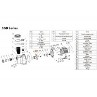 Гайка рабочего колеса насоса SGM/SGP/SGB/SGE Mayer Schwimmbad LX A31150001
