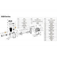 Втулка с резьбой муфты d63 насоса SGB Mayer Schwimmbad LX A26090068
