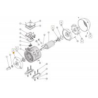 Крышка передняя эл.двигателя насоса противотока Jet Swim 1200 (2,2кВт) Pahlen (631286) нов.обр.