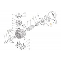 Вентилятор насоса (54 м3/ч 380В 2,2 кВт) для противотока Jet Swim 1200 Pahlen 631299